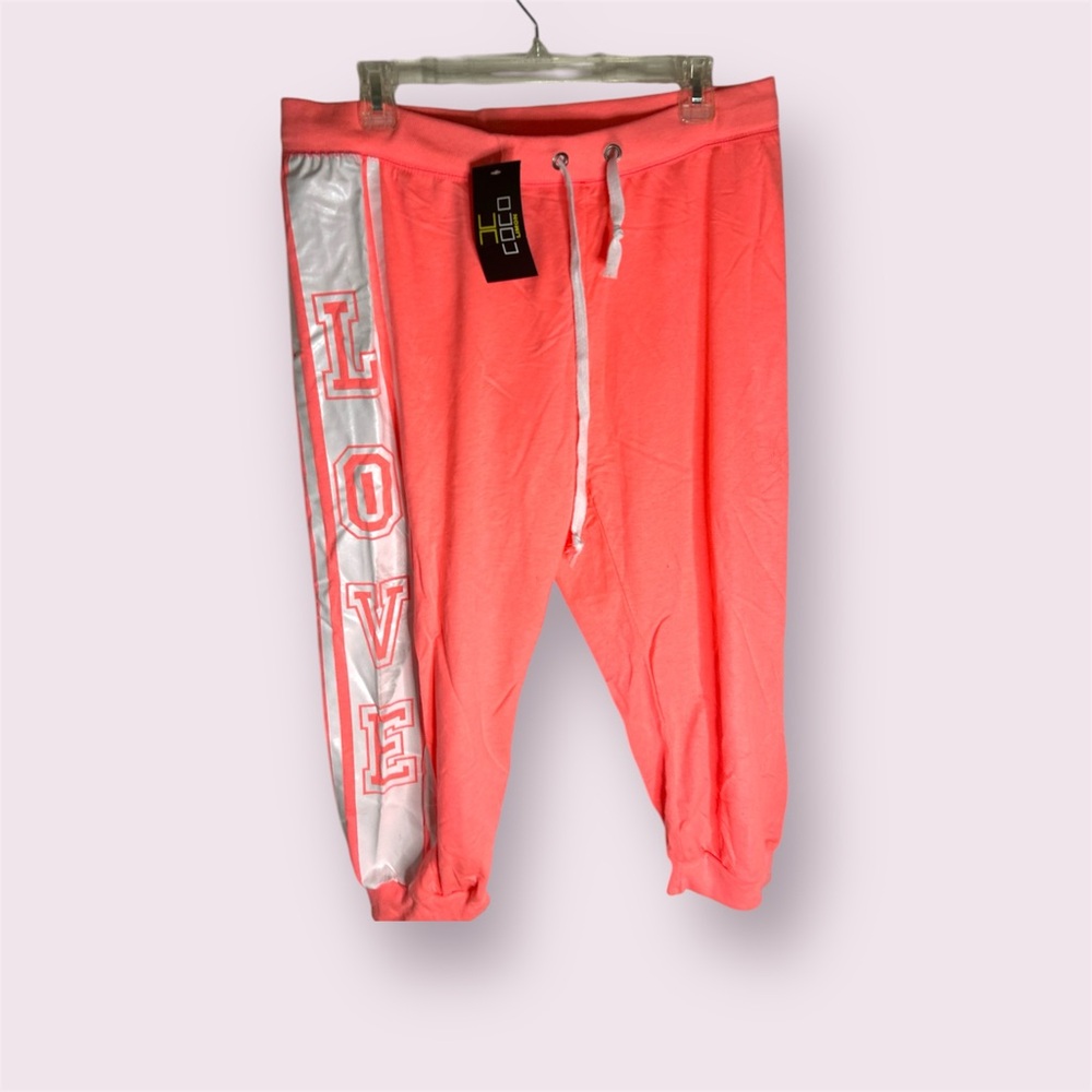 CoCo Limon Capris NWT Sz 1X Neon Orange